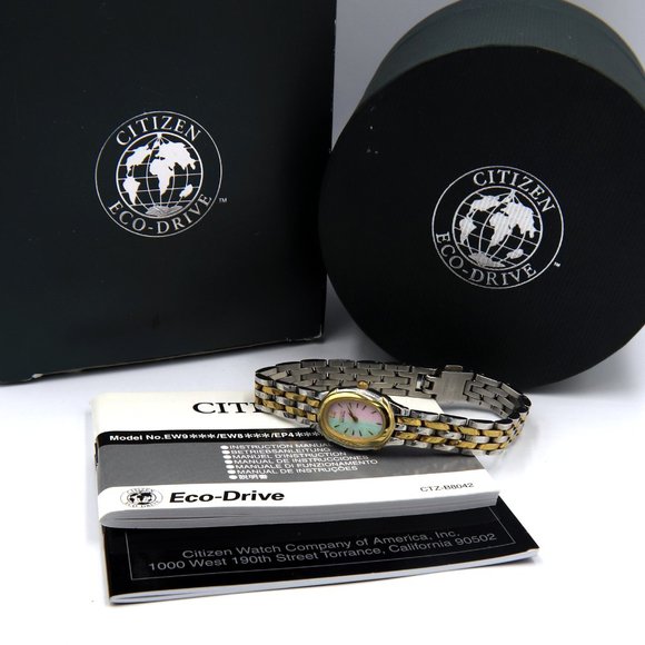 Citizen Eco Drive quartz MOP dial watch